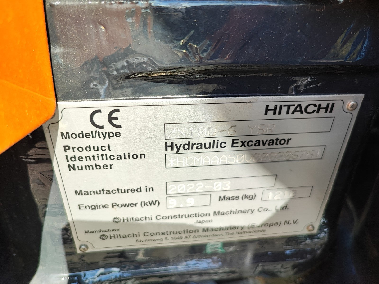 Hitachi ZX10 U-6 Minibagger