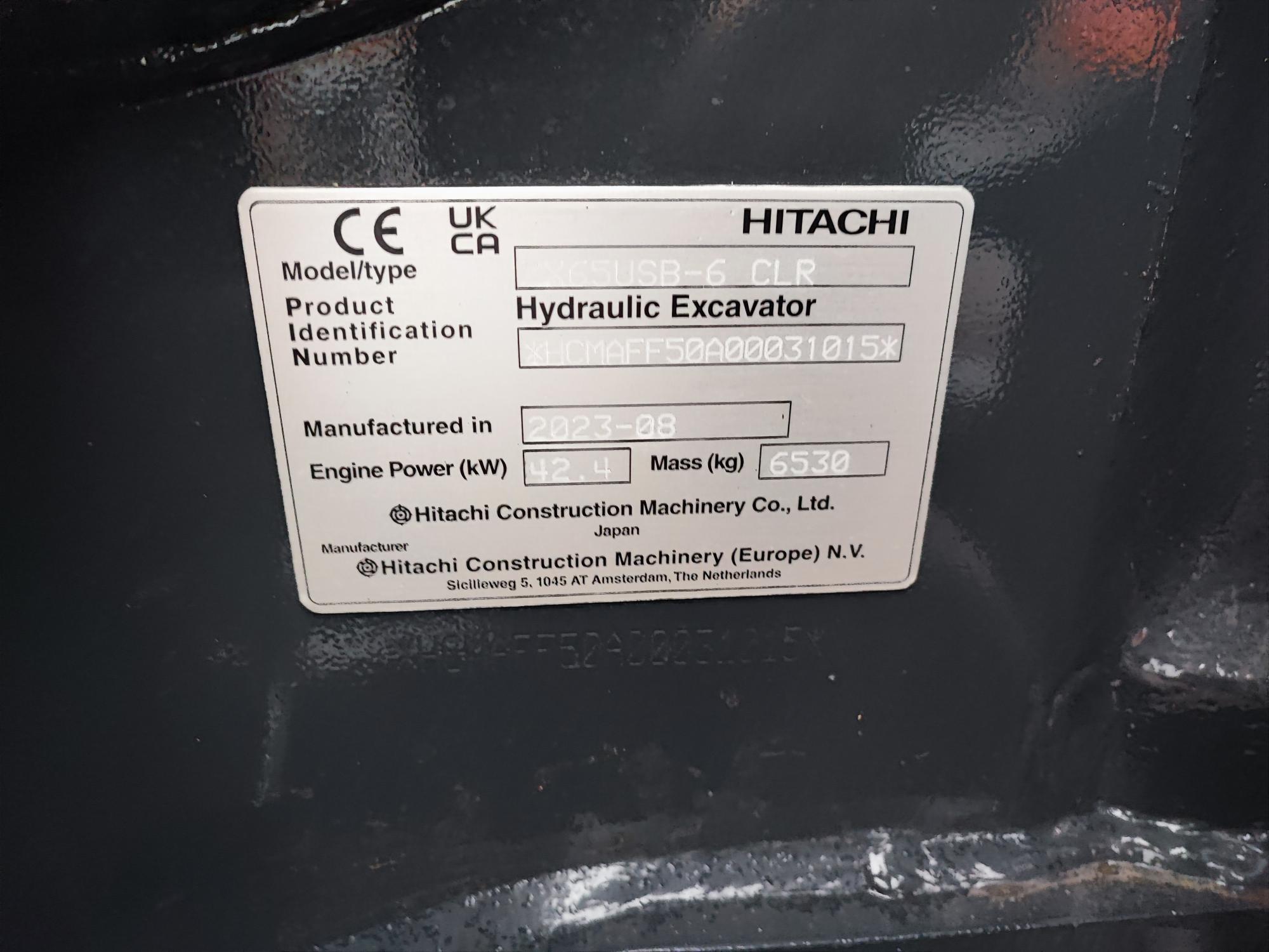 Hitachi ZX65 USB-6 CLR KTEG Kompaktbagger P-LINE