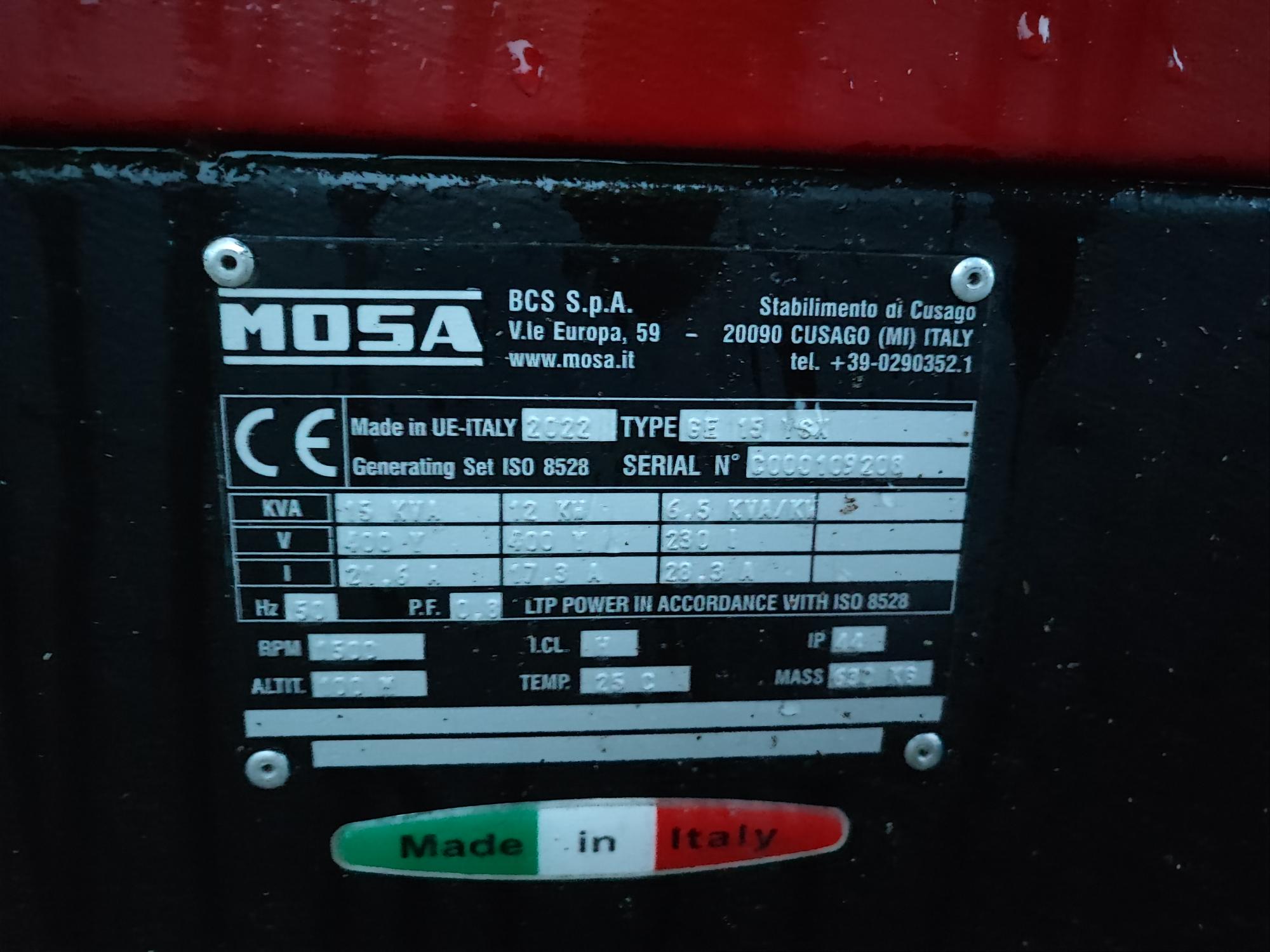 MOSA GE15 YSX Stromerzeuger